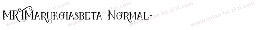 MRTMarukoiasbeta Normal字体转换